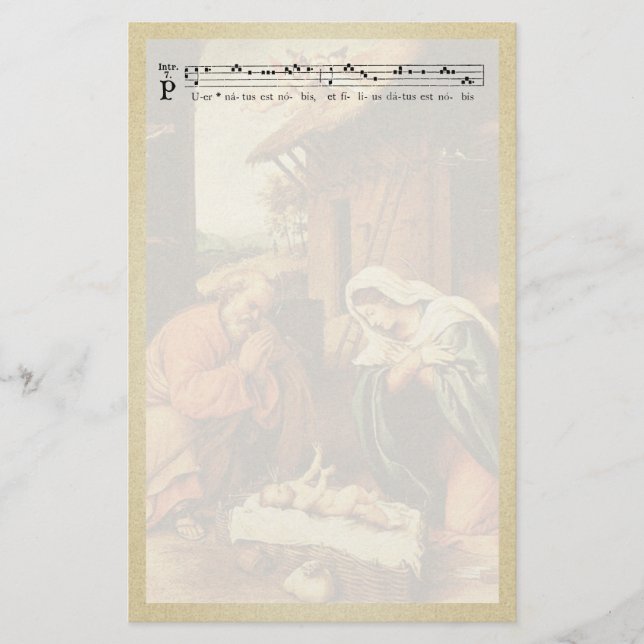 Jultomativitet, chant-stationeri brevpapper (Framsida)