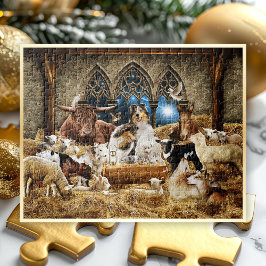 Jultomativitet, grova kollier - alla djur - pussel