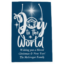 Jultomativitet Joy till World Blue & White