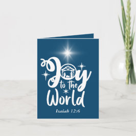 Jultomativitet Joy till World Blue & White Helgkort