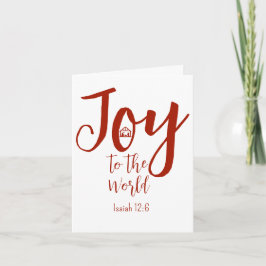 Jultomativitet Joy till World Red & White Helgkort