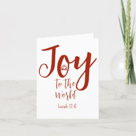 Jultomativitet Joy till World Red & White Helgkort
