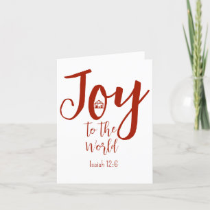 Jultomativitet Joy till World Red & White Helgkort