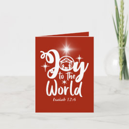 Jultomativitet Joy till World Red & White Helgkort