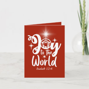 Jultomativitet Joy till World Red & White Helgkort