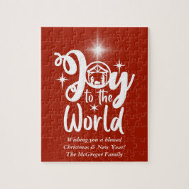 Jultomativitet Joy till World Red & White Pussel