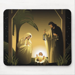 Jultomativitet Mary, Joseph och Baby Jesus Musmatta