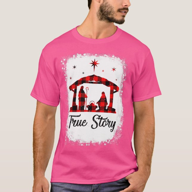 Jultomativitet sann historia om Jesus födelse med T Shirt (Framsida)