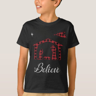 Jultomativitet, tro Jesus Birth Buffalo Pla T Shirt