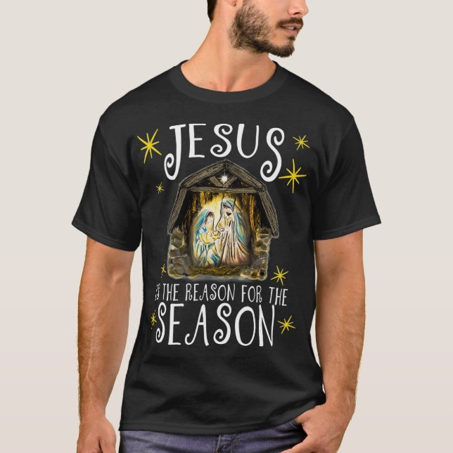Jultomativiteten Jesus är orsaken till T Shirt (Framsida)
