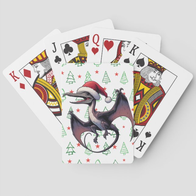 Jultomatpterodactyl Casinokort (Baksidan)