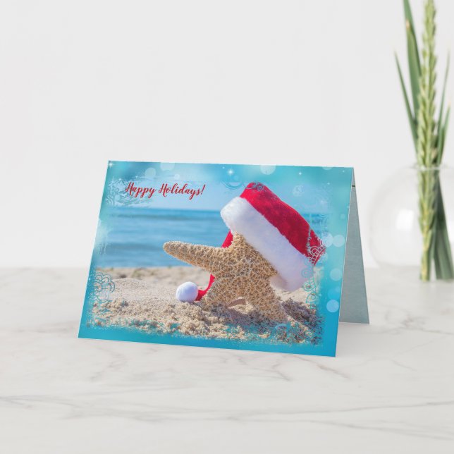 Jultomatstjärnor i sand kort (Framsida)