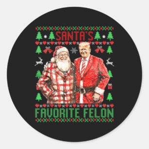 Jultomens favoritfelon 2024 - julklapp runt klistermärke