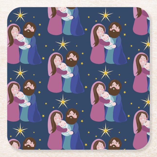 jultomhet underlägg papper kvadrat (Framsidan)