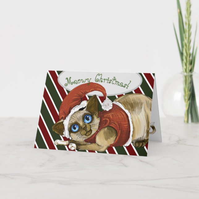 jultomjulkort Kattunge Helgdag Helgkort (Framsida)