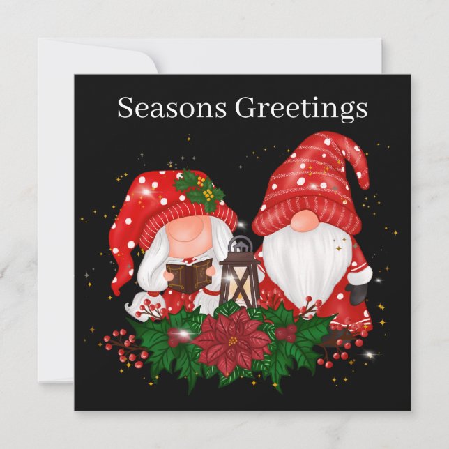jultomt tillför ett känslokort med Helgdag Julkort (Framsida)