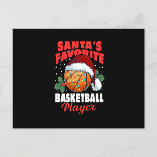 Jultomte Favorit Basketspelare Julpyjamas Helg Vykort