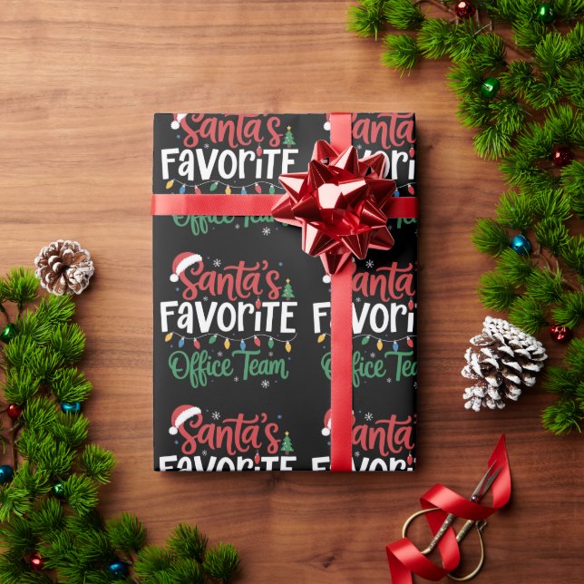 Jultomte favorit kontorsteam jul rolig arbete  presentpapper (Julgåva)