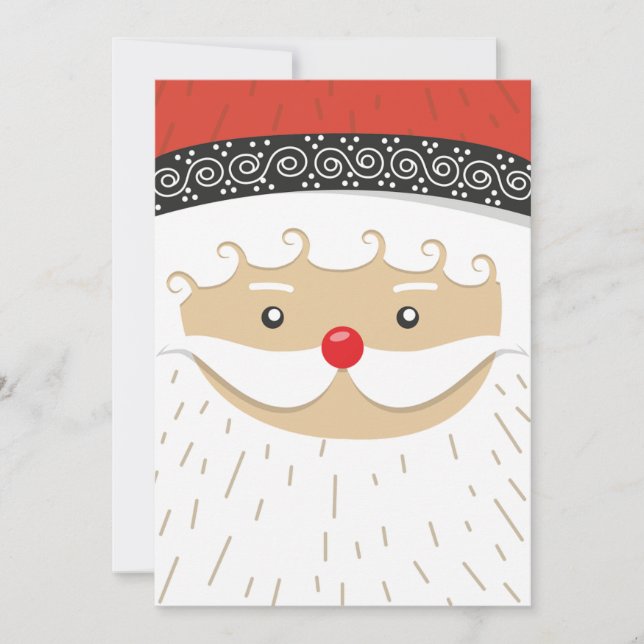 Jultomte fest inbjudan (Framsida)