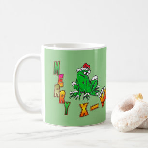 Jultomte Frog God jul Kaffe Mugg