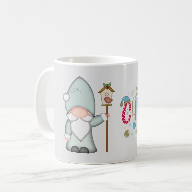 jultomte Gnome Kaffemugg (Framsida vänster)