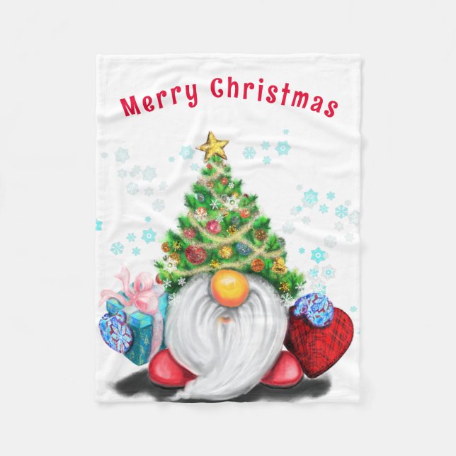 jultomte med Gift Fleece Blanket (Framsidan)