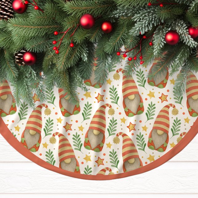 JulTomte Mönster Julgran Julgransmatta Borstad Polyester (Skapare uppladdad)