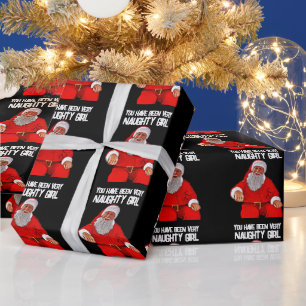 JULTOMTE STygg Flicka INPACKNINGSPAPPER Presentpapper