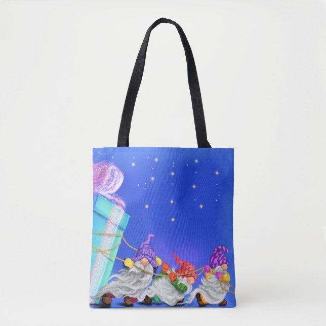 jultomte Tote Bag Tygkasse (Framsida)