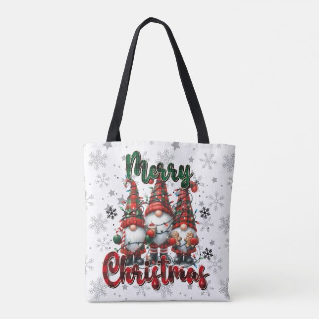 jultomte Tote Tygkasse (Baksida)