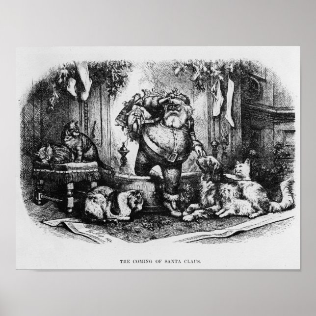 Jultomten, 1872 poster (Framsidan)