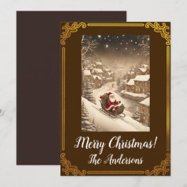 Jultomten 4 God jul! Julkort Inbjudningar