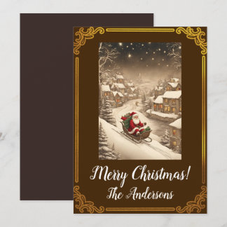 Jultomten 4 God jul! Julkort Inbjudningar