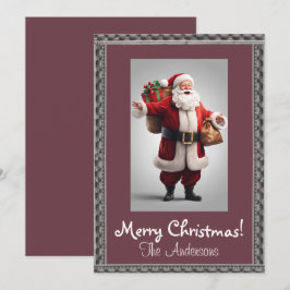 Jultomten 5 God jul! Julkort Inbjudningar