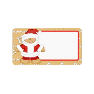 Jultomten Adressetikett