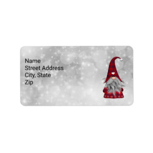 jultomten adressetikett