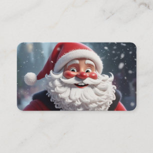 Jultomten Affärskort - Festive Merry Christma Visitkort