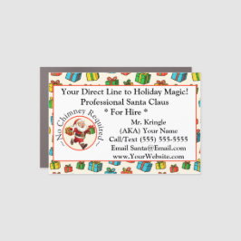 Jultomten Affärskort Helgdag Magic