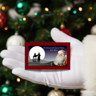 Jultomten Affärskort Jesus är orsaken Visitkort