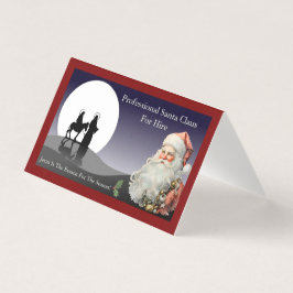 Jultomten Affärskort Jesus är orsakspost Kort