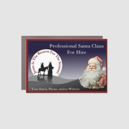 Jultomten Affärskort Magnetic