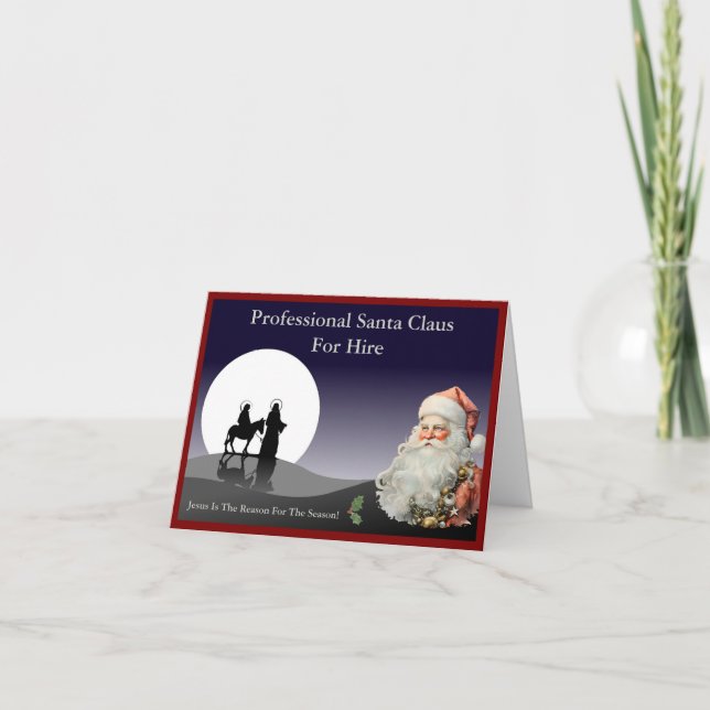 Jultomten Affärskort Mailer Helgkort (Framsida)
