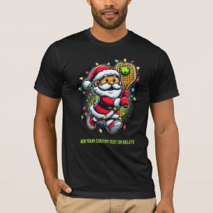 Jultomten Älskare Pickleball Player T Shirt