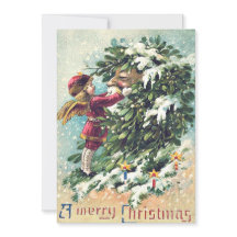 Jultomten Angel Cherub Mistletoe