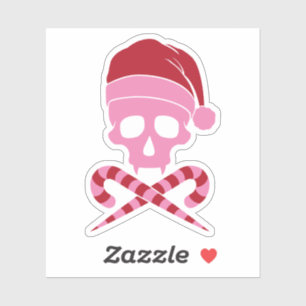 Jultomten Anpassade Skull Klistermärken