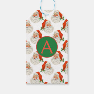 Jultomten ANPASSNINGSBAR INITIAL Gift Märkre Presentetikett