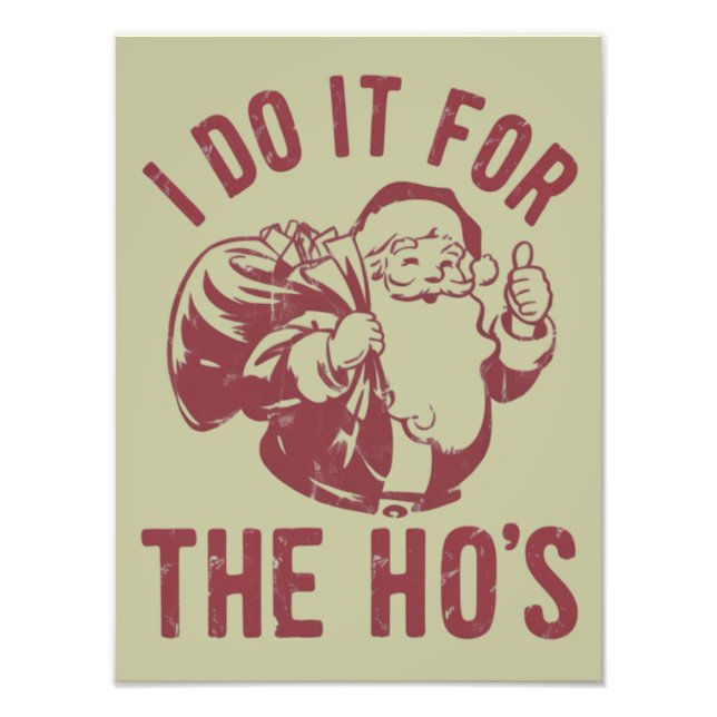 Jultomten Ansikte, jag gör det för Ho's Fototryck (Framsidan)