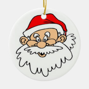 JULTOMTEN ANSIKTE JULGRANSPRYDNAD KERAMIK