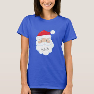 Jultomten Ansikte med Namn om Beard T Shirt