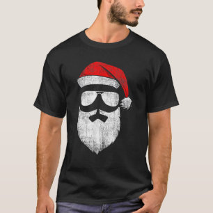Jultomten Ansikte solglasögon med berusat skam T Shirt